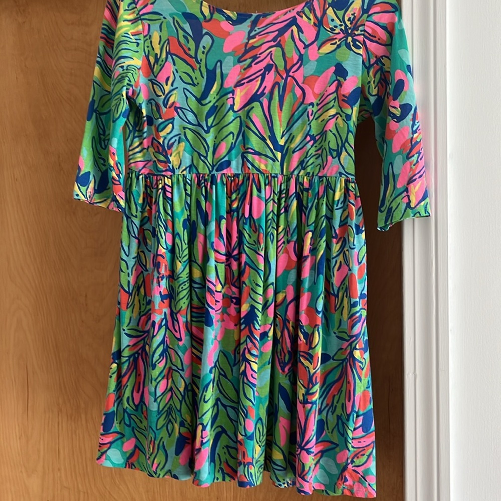 Gently used lilly pulitzer Mini Evelyn dress palmetto